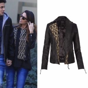 All Saints Chiri Black Leather Biker Moto Jacket 4